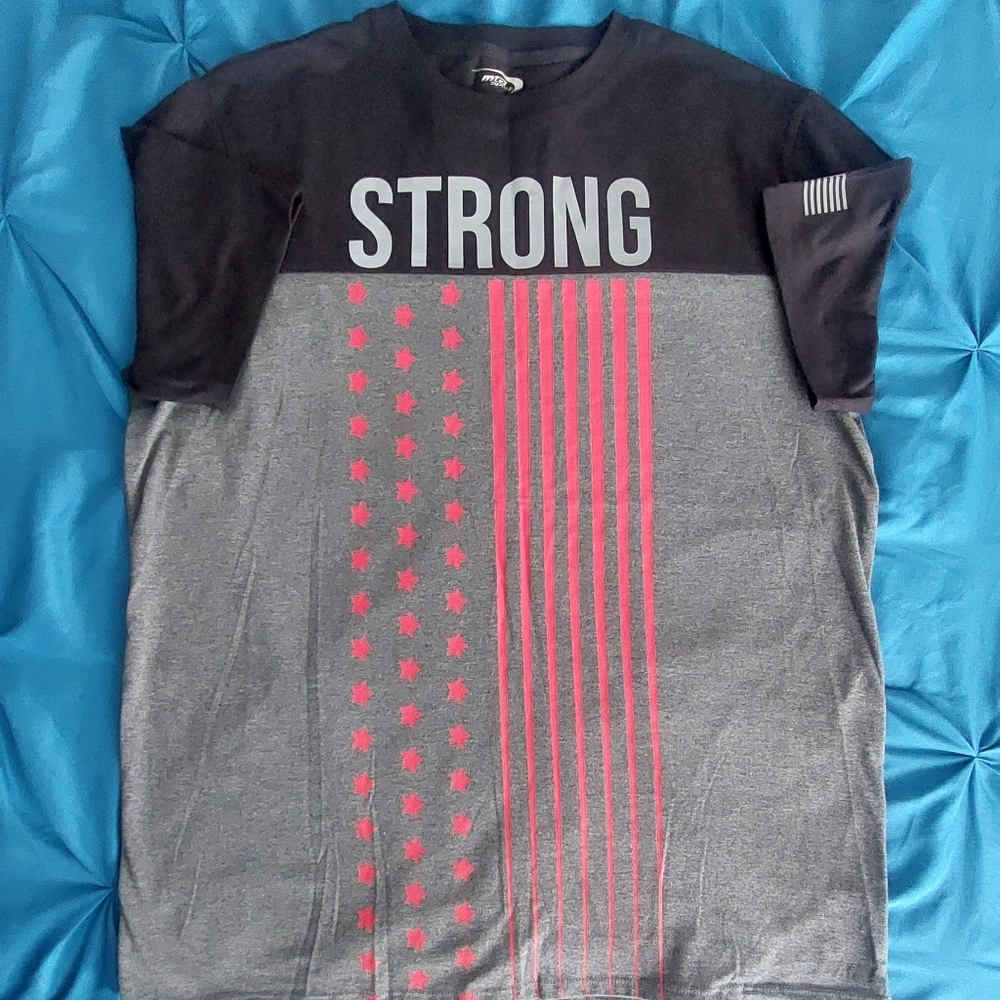 MTA Sport Black and Gray Short Sleeve Tee